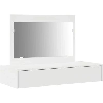 vidaXL Weiß Holz 100 x 40 x 70 cm Spiegel Schminktisch - Make-up Tisch vidaXL Weiß Holz 100 x 40 x 70 cm Spiegel Schminktisch - Make-up Tisch