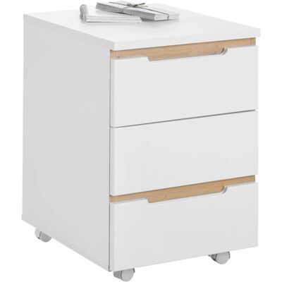 Mömax Rollcontainer Dallas Weiß/Eiche Artisan Mömax Rollcontainer Dallas Weiß/Eiche Artisan