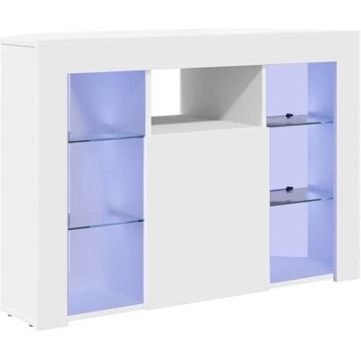 vidaXL Eck-LED-TV-Schrank Wandmontiert Weiß 100x40x68cm Holzwerkstoff 889785 vidaXL Eck-LED-TV-Schrank Wandmontiert Weiß 100x40x68cm Holzwerkstoff 889785