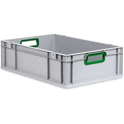 PROREGAL Eurobox Nextgen Color HxBxT 17 x 40 x 60 cm 34 Liter Griffe Grün Offen Glatter Boden Eurobehälter Transportbox PROREGAL Eurobox Nextgen Color HxBxT 17 x 40 x 60 cm 34 Liter Griffe Grün Offen Glatter Boden Eurobehälter Transportbox