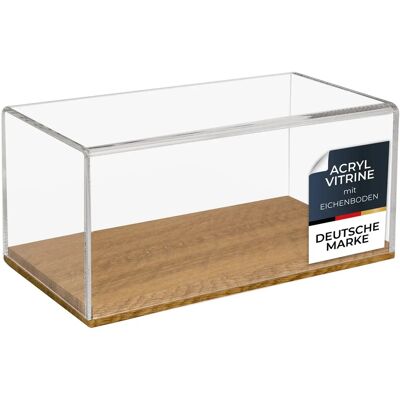 HMF 46873 Acryl Vitrine Schaukasten mit Holzsockel für Modellautos 30 x 15 x 14 cm Transparent HMF 46873 Acryl Vitrine Schaukasten mit Holzsockel für Modellautos 30 x 15 x 14 cm Transparent