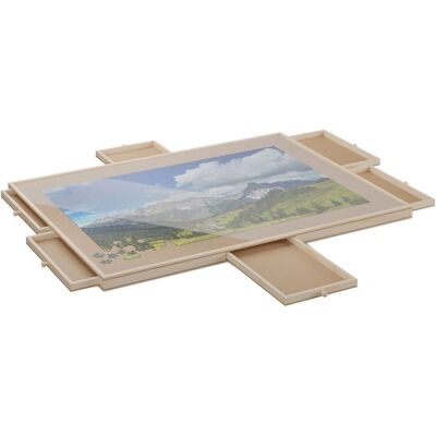 Relaxdays - Puzzle Table - Natur - Puzzle Board Relaxdays - Puzzle Table - Natur - Puzzle Board