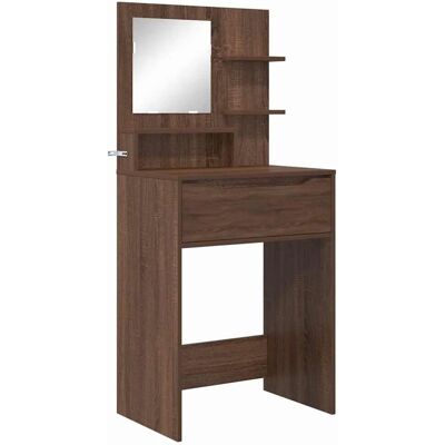 vidaXL Schlafzimmer-Frisiertische mit Schubladen Braun Eichen-Optik 889004 vidaXL Schlafzimmer-Frisiertische mit Schubladen Braun Eichen-Optik 889004