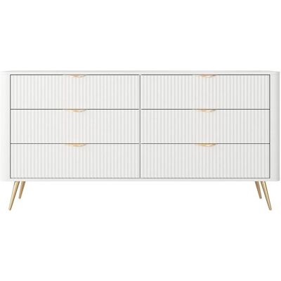 Vente-unique Kommode Elonaria Weiß 163.2 cm Vente-unique Kommode Elonaria Weiß 163.2 cm