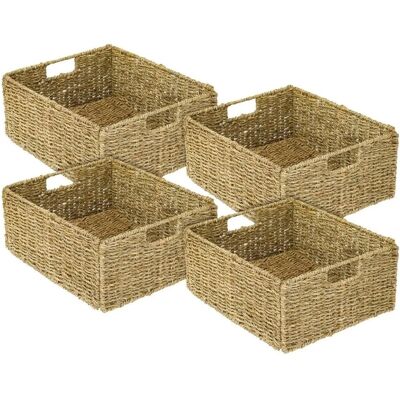 HMF 37043-S4 Aufbewahrungskorb Korb Seegras Kallax Halbes Fach 30 x 34 x 15 cm HMF 37043-S4 Aufbewahrungskorb Korb Seegras Kallax Halbes Fach 30 x 34 x 15 cm