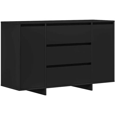 vidaXL Sideboard mit Schubladen Schwarz 120 x 41 x 75 cm Holzwerkstoff 3333907 vidaXL Sideboard mit Schubladen Schwarz 120 x 41 x 75 cm Holzwerkstoff 3333907