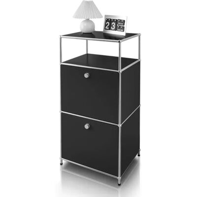 Floordirekt Metallregal Concept Epure MK-120 Verchromt 50 x 40 x 100 cm Schwarz Floordirekt Metallregal Concept Epure MK-120 Verchromt 50 x 40 x 100 cm Schwarz
