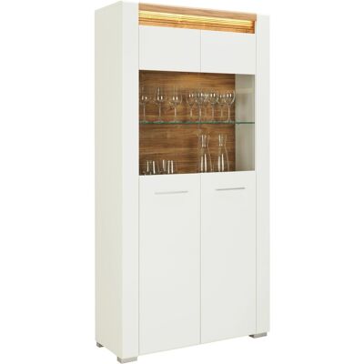 Mömax Vitrine in Weiß Hochglanz Mömax Vitrine in Weiß Hochglanz