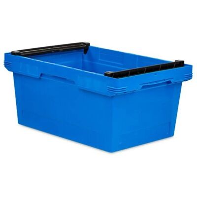 PROREGAL Conical Mehrweg-Stapelbehälter mit Stapelbügel Blau HxBxT 27,3 x 40 x 60 cm 47 Liter Lagerbox Eurobox Transportbox PROREGAL Conical Mehrweg-Stapelbehälter mit Stapelbügel Blau HxBxT 27,3 x 40 x 60 cm 47 Liter Lagerbox Eurobox Transportbox