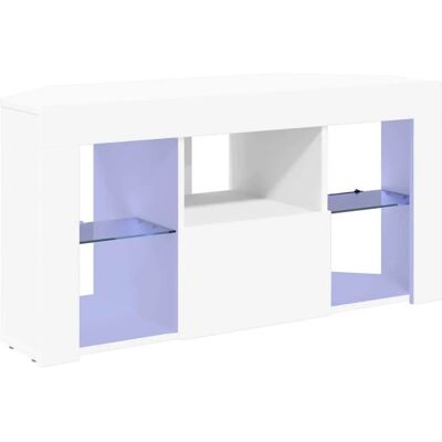vidaXL Eck-LED-TV-Schrank Weiß 100 x 40 x 50 cm Holzwerkstoff 889795 vidaXL Eck-LED-TV-Schrank Weiß 100 x 40 x 50 cm Holzwerkstoff 889795