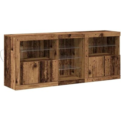 vidaXL Sideboard Altholz 162 x 37 x 67 cm Holzwerkstoff 3333115 vidaXL Sideboard Altholz 162 x 37 x 67 cm Holzwerkstoff 3333115