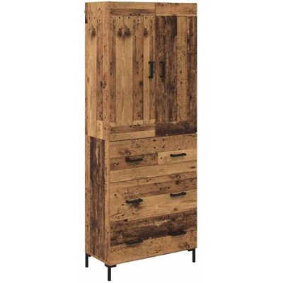 vidaXL Highboard Altholz 69,5 x 34 x 180 cm Holzwerkstoff 3415660 vidaXL Highboard Altholz 69,5 x 34 x 180 cm Holzwerkstoff 3415660