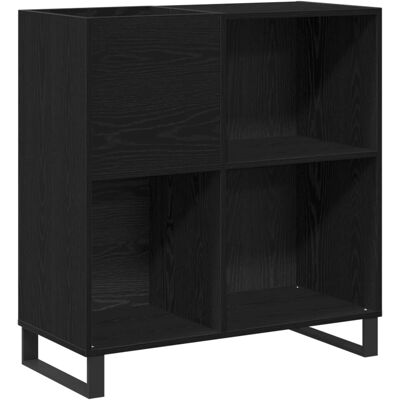 VIDAXL Schwarzer Eichen 84.5x38x90 cm Media Storage VIDAXL Schwarzer Eichen 84.5x38x90 cm Media Storage