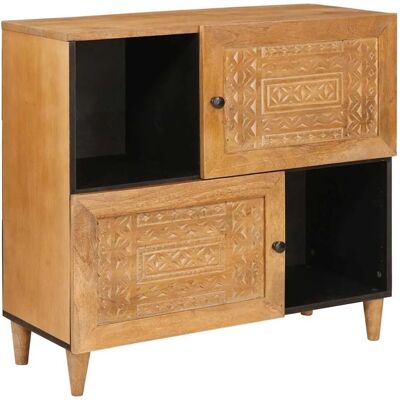vidaXL Sideboard Hellbraun 33,5 x 80 x 75 cm 4018107 vidaXL Sideboard Hellbraun 33,5 x 80 x 75 cm 4018107