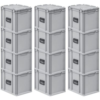 PROREGAL Spar Set 12x Eurobox Nextgen Portable HxBxT 335 x 30 x 40 cm 30 Liter Eurobehälter Transportbox Transportbehälter Stapelbehälter PROREGAL Spar Set 12x Eurobox Nextgen Portable HxBxT 335 x 30 x 40 cm 30 Liter Eurobehälter Transportbox Transportbehälter Stapelbehälter