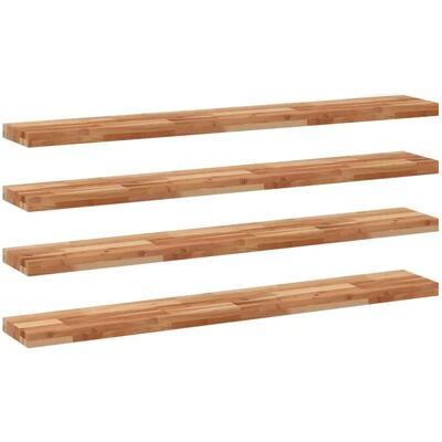vidaXL Schweberegale 4 Stk 140x20x4 cm Massivholz Akazie Ölbehandelt 3279598 vidaXL Schweberegale 4 Stk 140x20x4 cm Massivholz Akazie Ölbehandelt 3279598