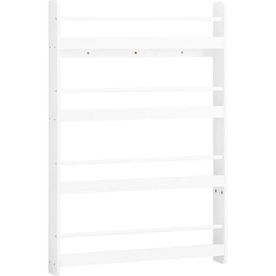 SoBuy Bücherregal mit 4 Ablagen Kinderregal Hängeregal für Kinderzimmer 80x118x12cm Weiß KMB08-II-W SoBuy Bücherregal mit 4 Ablagen Kinderregal Hängeregal für Kinderzimmer 80x118x12cm Weiß KMB08-II-W