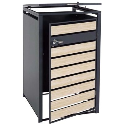 MCW 1er-Mülltonnenverkleidung J81 Buche-Holzoptik Hellbraun 117x73x98cm MCW 1er-Mülltonnenverkleidung J81 Buche-Holzoptik Hellbraun 117x73x98cm