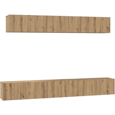 vidaXL TV-Schrank Set Wandmontiert 5-Tlg Artisan-Eiche Holzwerkstoff 3393386 vidaXL TV-Schrank Set Wandmontiert 5-Tlg Artisan-Eiche Holzwerkstoff 3393386