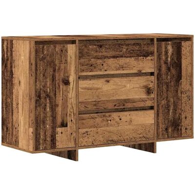 vidaXL Sideboard mit Schubladen Altholz 120 x 41 x 75 cm Holzwerkstoff 3333913 vidaXL Sideboard mit Schubladen Altholz 120 x 41 x 75 cm Holzwerkstoff 3333913