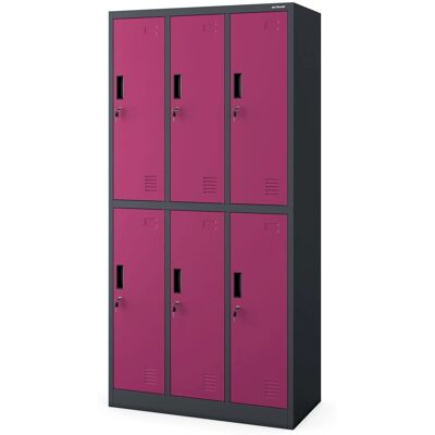 Jan Nowak Antracytowa Modell IGOR Stahlschrank mit 6 Fächern Jan Nowak Antracytowa Modell IGOR Stahlschrank mit 6 Fächern