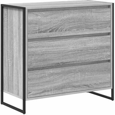 vidaXL Sideboard Graues Sonoma 79 x 36 x 75,5 cm Holzwerkstoff 886597 vidaXL Sideboard Graues Sonoma 79 x 36 x 75,5 cm Holzwerkstoff 886597