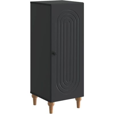 vidaXL Sideboard Schwarz 33 x 34,5 x 90 cm Holzwerkstoff 894136 vidaXL Sideboard Schwarz 33 x 34,5 x 90 cm Holzwerkstoff 894136