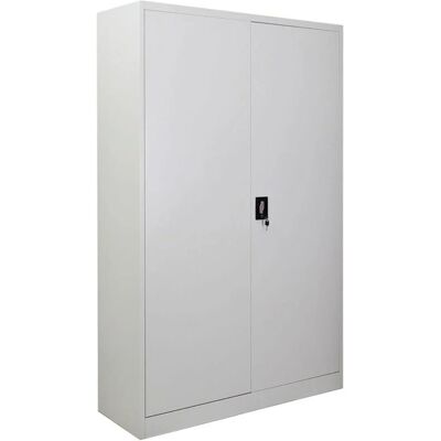 PROREGAL Flügeltürenschrank ELEPHANT Mit 2 Türen Abschließbar HxBxT 180x120x40cm 4 Ebenen Stahl Pulverbeschichtet Lichtgrau Spind Aktenschrank PROREGAL Flügeltürenschrank ELEPHANT Mit 2 Türen Abschließbar HxBxT 180x120x40cm 4 Ebenen Stahl Pulverbeschichtet Lichtgrau Spind Aktenschrank