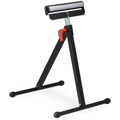 Relaxdays Rollenbock Stahl Schwarz Silber Höhenverstellbar Klappbar 77 cm x 47 cm x 6,5 cm 3,5 kg Relaxdays Rollenbock Stahl Schwarz Silber Höhenverstellbar Klappbar 77 cm x 47 cm x 6,5 cm 3,5 kg