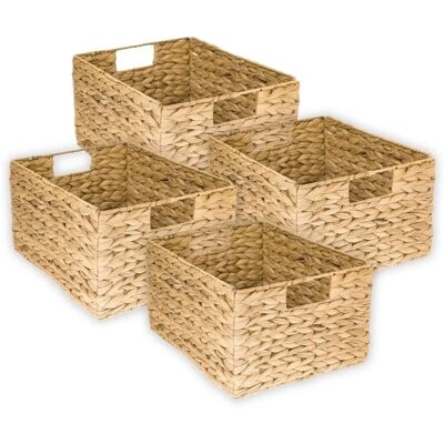 HMF 37241-S4 Aufbewahrungskorb Faltbarer Korb Wasserhyazinthe Seegras 36 x 28 x 20 cm HMF 37241-S4 Aufbewahrungskorb Faltbarer Korb Wasserhyazinthe Seegras 36 x 28 x 20 cm