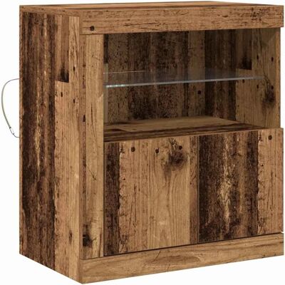 vidaXL - Rustic Wood Buffet - Braun - Rechteckig - Buffet vidaXL - Rustic Wood Buffet - Braun - Rechteckig - Buffet