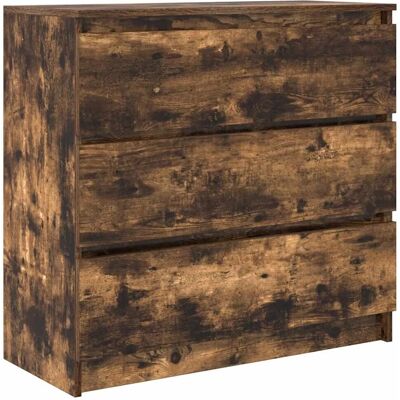 vidaXL Sideboard Räuchereiche 80x35x76 cm Holzwerkstoff 861737 vidaXL Sideboard Räuchereiche 80x35x76 cm Holzwerkstoff 861737