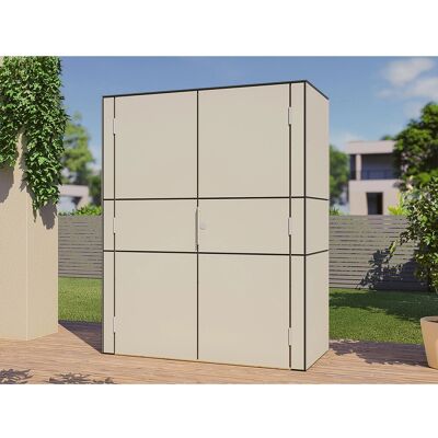 BERTILO - HPL Terrace High - grau - Holz - Garten-Schrank BERTILO - HPL Terrace High - grau - Holz - Garten-Schrank