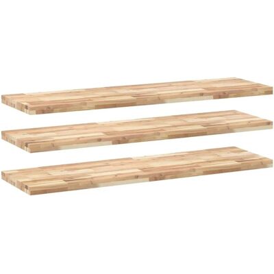 vidaXL Natürliche 3er Wandregale 140x40x4cm vidaXL Natürliche 3er Wandregale 140x40x4cm