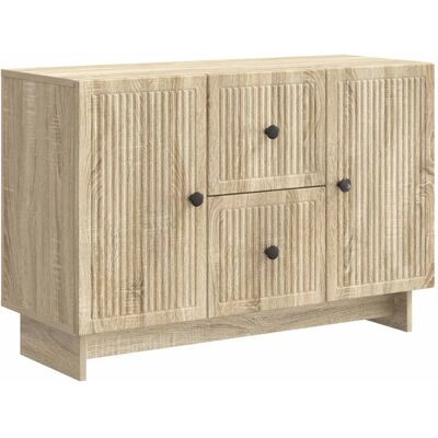 vidaXL Sideboard Sonoma-Eiche 89 x 34,5 x 60 cm Holzwerkstoff 893967 vidaXL Sideboard Sonoma-Eiche 89 x 34,5 x 60 cm Holzwerkstoff 893967