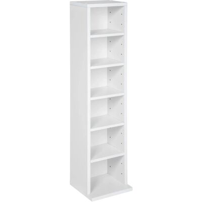 Tectake Cd Dvd Regal Juliane In Holzoptik 6 Fächer 20 x 21 x 90 cm Weiß Tectake Cd Dvd Regal Juliane In Holzoptik 6 Fächer 20 x 21 x 90 cm Weiß