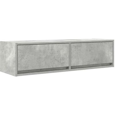 vidaXL Wandmontierter Beton Grau TV-Schrank - TV Schrank vidaXL Wandmontierter Beton Grau TV-Schrank - TV Schrank