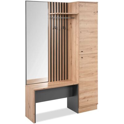 Homestyle4u - VestiaireEntrée - Eiche - Wardrobe Homestyle4u - VestiaireEntrée - Eiche - Wardrobe