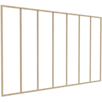 Vente-unique Glaswand Bayview Naturfarben Hell 210 cm Vente-unique Glaswand Bayview Naturfarben Hell 210 cm