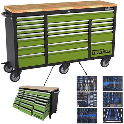 TRUTZHOLM Werkstattwagen Deluxe XXL 254 Teile 161x92,5 cm 20 Schubladen TRUTZHOLM Werkstattwagen Deluxe XXL 254 Teile 161x92,5 cm 20 Schubladen