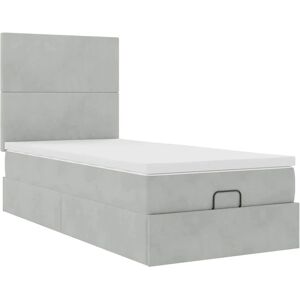 vidaXL Ottoman-Bett mit Matratzen & LEDs - Bett 100x200 cm vidaXL Ottoman-Bett mit Matratzen & LEDs - Bett 100x200 cm