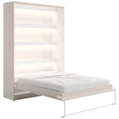 Vente-unique Schrankbett Rapili Beige 179 cm Vente-unique Schrankbett Rapili Beige 179 cm