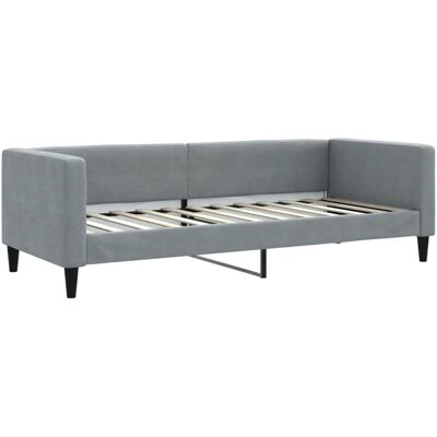 vidaXL Hellgraues Stoff-Sofa mit Bettfunktion - Sofa bett vidaXL Hellgraues Stoff-Sofa mit Bettfunktion - Sofa bett