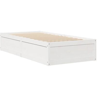 vidaXL Bettgestell Weiß 90x200 cm - Bettart vidaXL Bettgestell Weiß 90x200 cm - Bettart