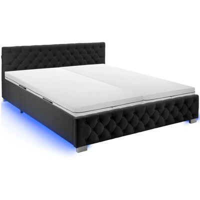 Tectake Bettset Polsterbett In Samtoptik Mit Steppmuster Matratze Mit Komfortschaumkern 2 Härtegrade H2 H3 180 x 200 cm 217 x 187 50 x 83 cm Sam Tectake Bettset Polsterbett In Samtoptik Mit Steppmuster Matratze Mit Komfortschaumkern 2 Härtegrade H2 H3 180 x 200 cm 217 x 187 50 x 83 cm Sam