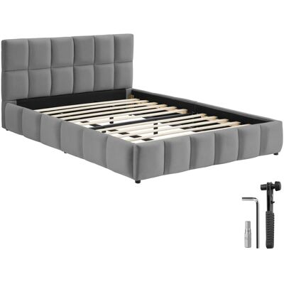 Tectake Polsterbett Shirley Samtbezug Mit Steppmuster Integrierter Lattenrost 180 x 200 cm 220 x 193 x 93 cm Samtoptik Dunkelgrau Tectake Polsterbett Shirley Samtbezug Mit Steppmuster Integrierter Lattenrost 180 x 200 cm 220 x 193 x 93 cm Samtoptik Dunkelgrau