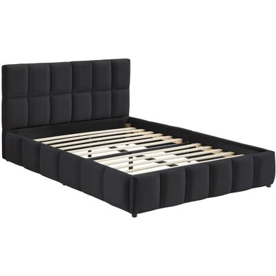 Tectake Polsterbett Shirley Samtbezug Mit Steppmuster Integrierter Lattenrost 140 x 200 cm 220 x 153 x 93 cm Samtoptik Schwarz Tectake Polsterbett Shirley Samtbezug Mit Steppmuster Integrierter Lattenrost 140 x 200 cm 220 x 153 x 93 cm Samtoptik Schwarz