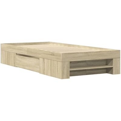 vidaXL Bettgestell Ohne Matratze Sonoma-Eiche 90x200 cm Holzwerkstoff 3295494 vidaXL Bettgestell Ohne Matratze Sonoma-Eiche 90x200 cm Holzwerkstoff 3295494