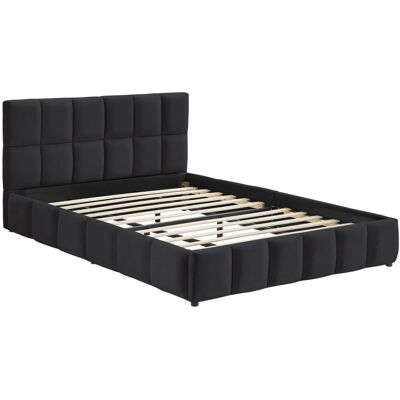 Tectake Polsterbett Shirley Samtbezug Mit Steppmuster Integrierter Lattenrost 180 x 200 cm 220 x 193 x 93 cm Samtoptik Schwarz Tectake Polsterbett Shirley Samtbezug Mit Steppmuster Integrierter Lattenrost 180 x 200 cm 220 x 193 x 93 cm Samtoptik Schwarz