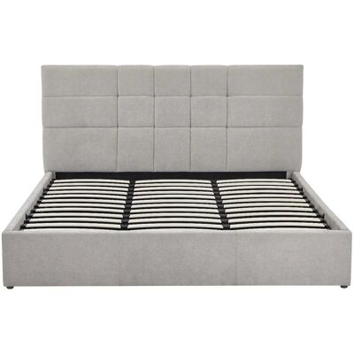 Vente-unique Bett Mit Bettkasten Hopeya Hellgrau 213 cm Vente-unique Bett Mit Bettkasten Hopeya Hellgrau 213 cm